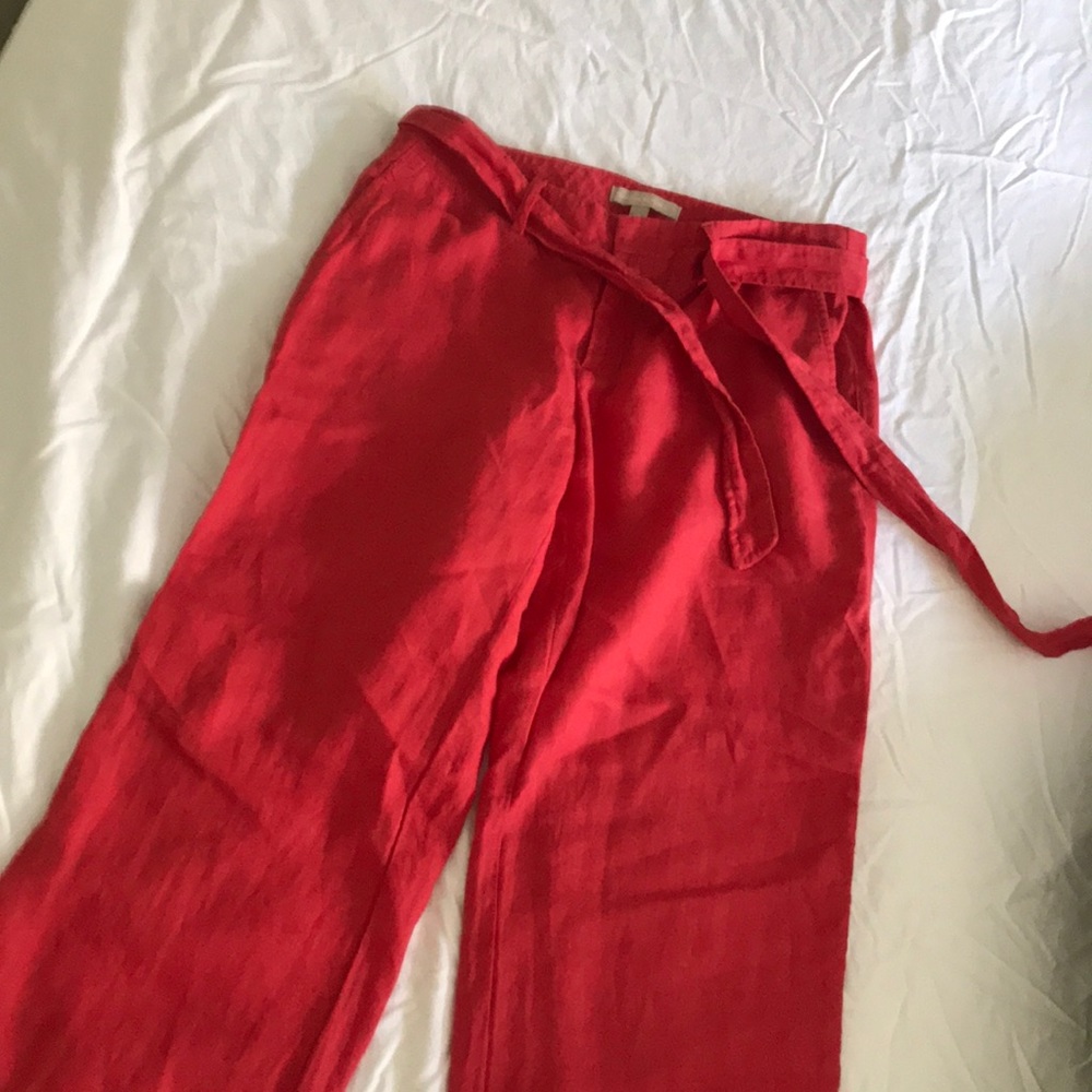 Banana Republic linen wide leg pants - runs large